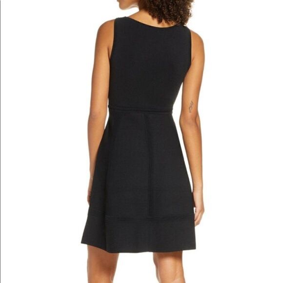 French Connection Tia Tobey Flare Dress, Little Black Dress, Black, Size 2 NWT - Picture 3 of 15